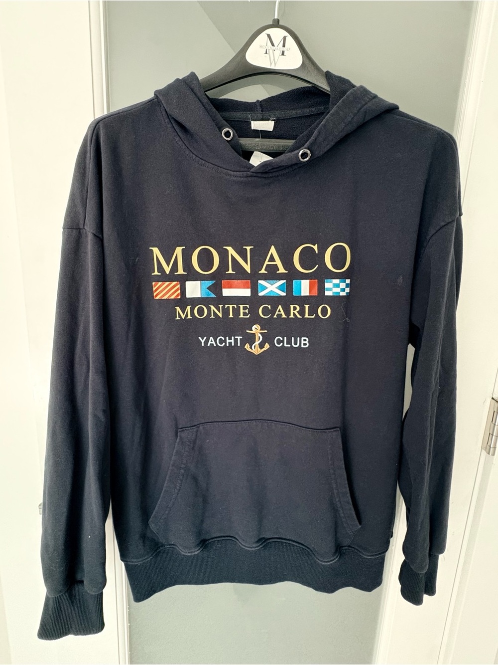 Monaco Monte Carlo Yacht Club flag Hoodie navy blue